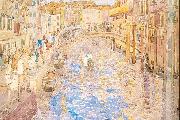 Maurice Prendergast Venetian Canal Scene Sweden oil painting artist
